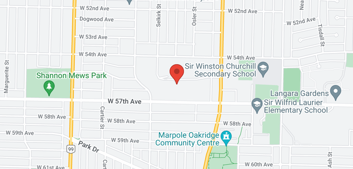 map of 1188 W 55TH AVENUE